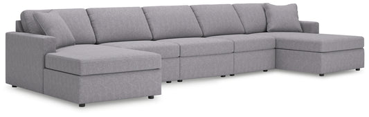 Pines Furniture Outlet - Ashley Furniture - Modmax 5-Piece Double Chaise Sectional - 5-Piece Double Chaise Sectional - 92104S125