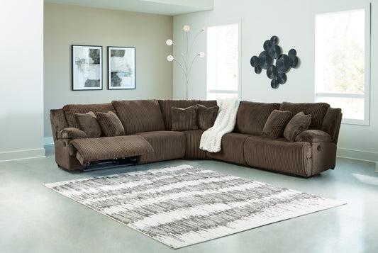 Pines Furniture Outlet - Ashley Furniture - Top Tier Sectional - 3-Piece Sectional Chofa / Alloy - 92706S10