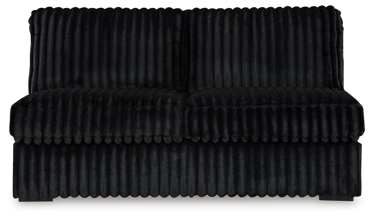 Pines Furniture Outlet - Ashley Furniture - Midnight-Madness 4-Piece Sectional - 4-Piece Sectional / Onyx - 98103U11