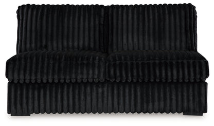 Pines Furniture Outlet - Ashley Furniture - Midnight-Madness 4-Piece Sectional - 4-Piece Sectional / Onyx - 98103U11