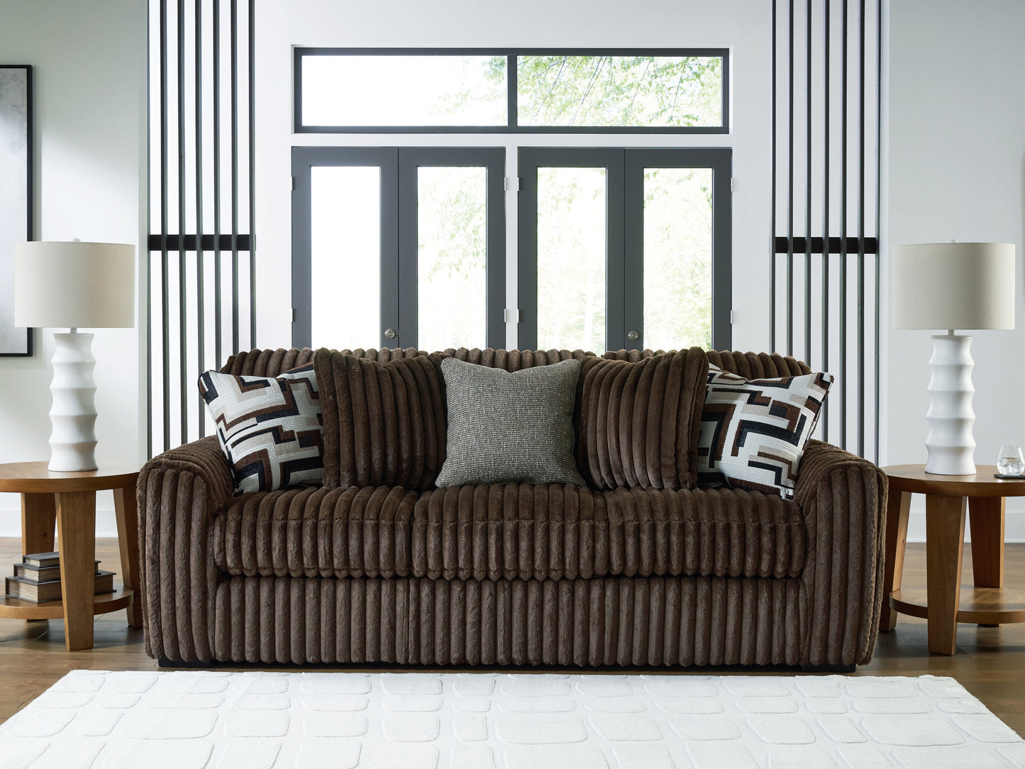 Pines Furniture Outlet - Ashley Furniture - Midnight-Madness Living Room - Sofa / Chocolate - 9810438