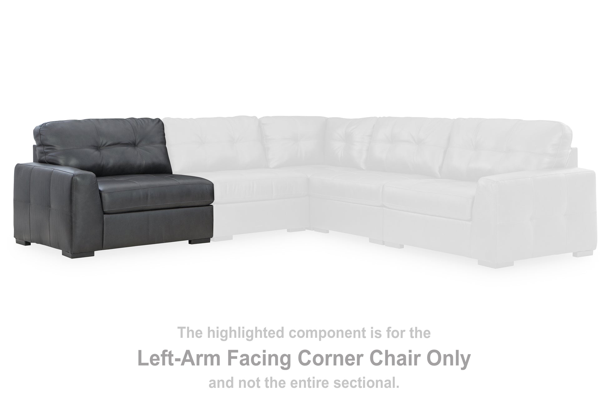 Pines Furniture Outlet - Ashley Furniture - Brindley Pier Sectional - LAF Corner Chair / Fog - 9950364