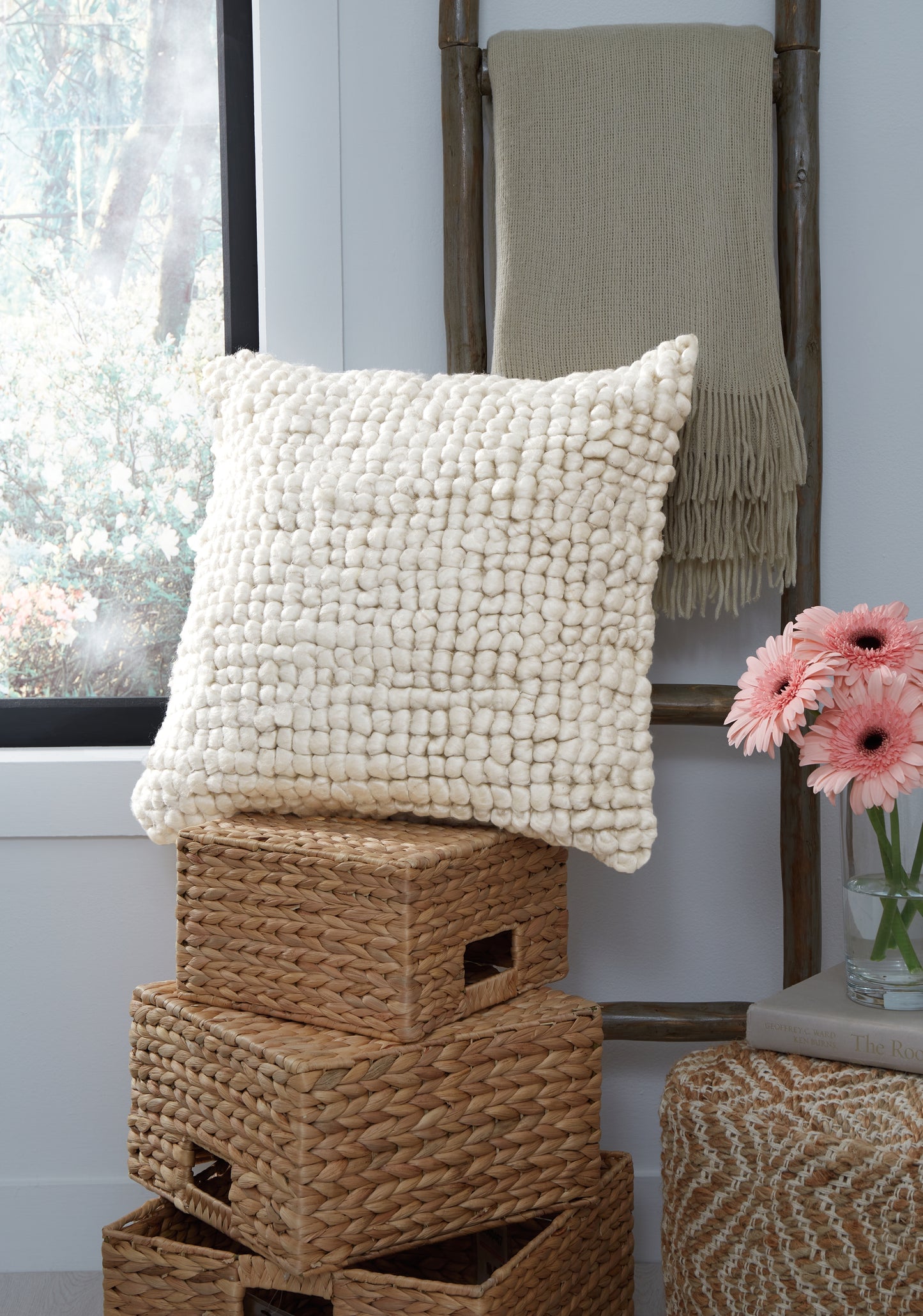 Pines Furniture Outlet - Ashley Furniture - Aavie Pillows - Pillow / Ivory - A1000956P
