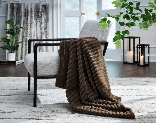 Pines Furniture Outlet - Ashley Furniture - Alsonwell Throw (Set of 3) - Throw (3/CS) / Brown - A1001082