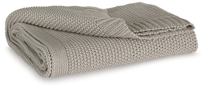 Pines Furniture Outlet - Ashley Furniture - Gayelery Throw (Set of 3) - Throw (3/CS) / Gray - A1001085