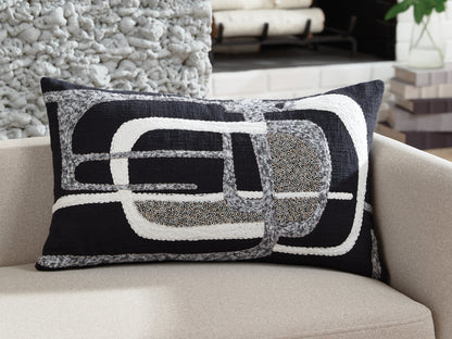Pines Furniture Outlet - Ashley Furniture - Gavrileigh Pillows - Pillow (4/CS) / Black/Gray/Ivory - A1001113