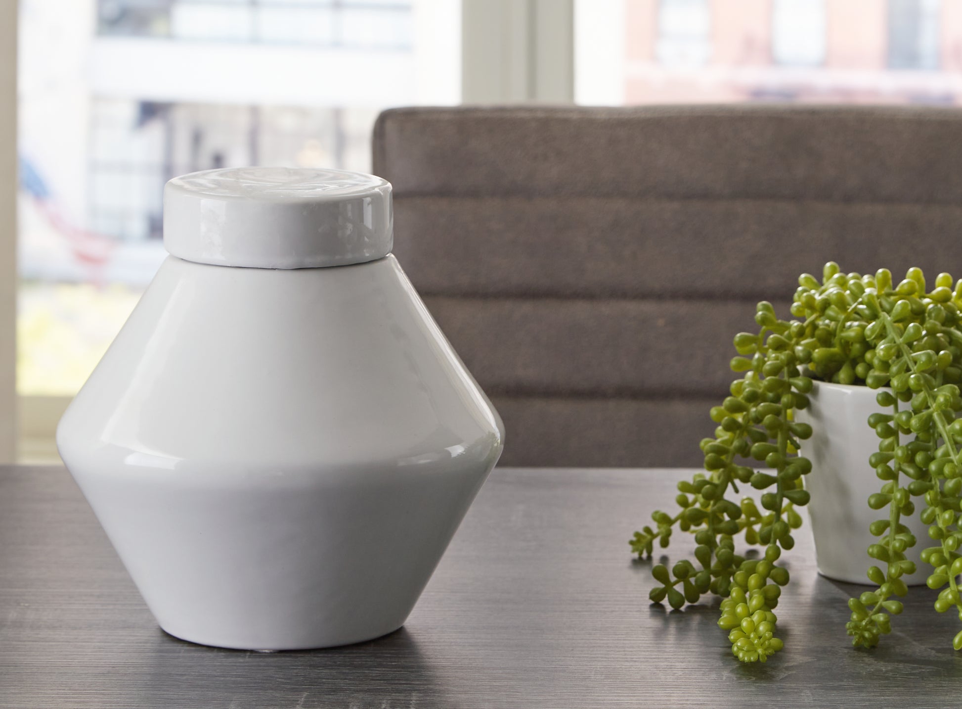 Pines Furniture Outlet - Ashley Furniture - Domina Jar (Set of 2) - Jar (2/CS) / White - A2000485