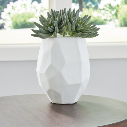 Pines Furniture Outlet - Ashley Furniture - Karenton Vase - Vase / White - A2000721