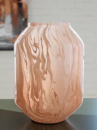 Pines Furniture Outlet - Ashley Furniture - Dushby Vase - Vase / Blush Pink - A2000728