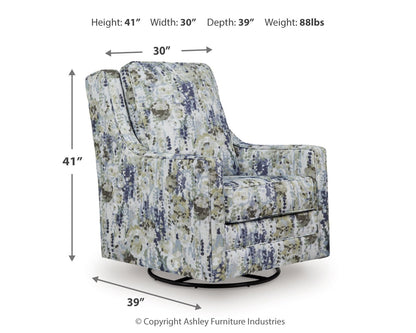 Dustinford Swivel Glider Accent Chair