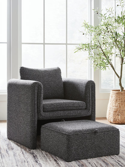 Pines Furniture Outlet - Ashley Furniture - Vreni Accent Chair - Accent Chair / Charcoal/Black - A3000754