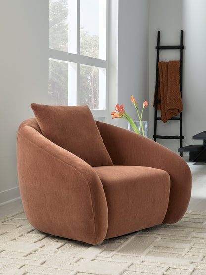 Pines Furniture Outlet - Ashley Furniture - Yahya Swivel Accent Chair - Swivel Accent Chair / Sienna - A3000780