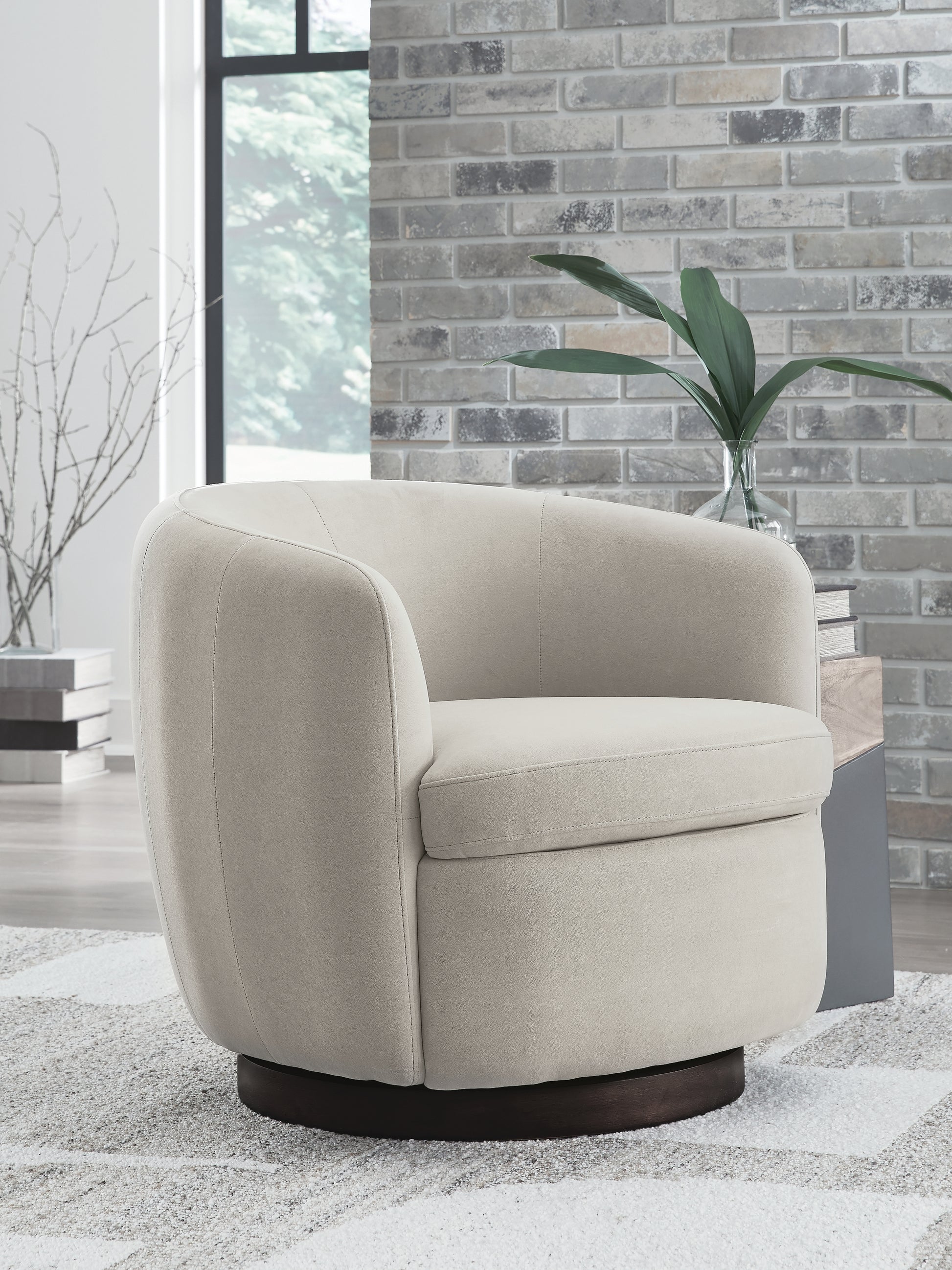Pines Furniture Outlet - Ashley Furniture - Annbury Swivel Accent Chair - Swivel Accent Chair - A3000786