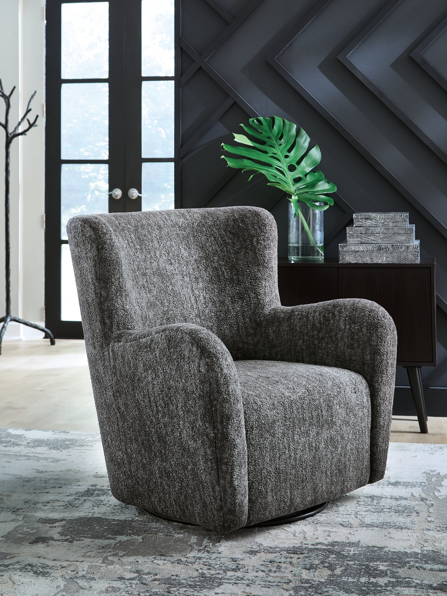 Pines Furniture Outlet - Ashley Furniture - Rowenburg Swivel Glider Accent Chair - Swivel Glider Accent Chair - A3000796