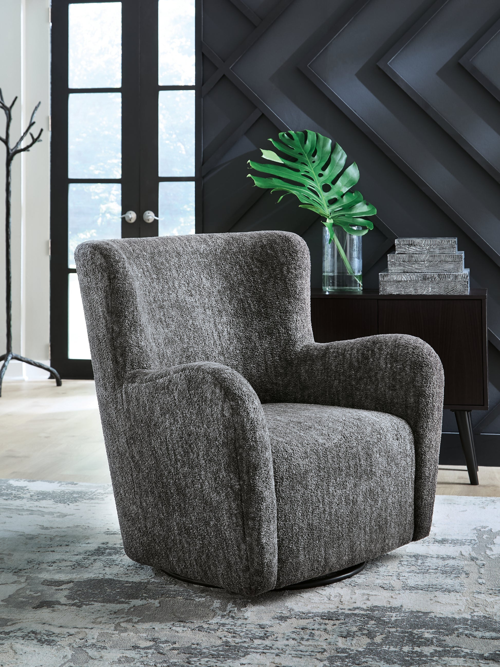 Pines Furniture Outlet - Ashley Furniture - Rowenburg Swivel Glider Accent Chair - Swivel Glider Accent Chair - A3000796