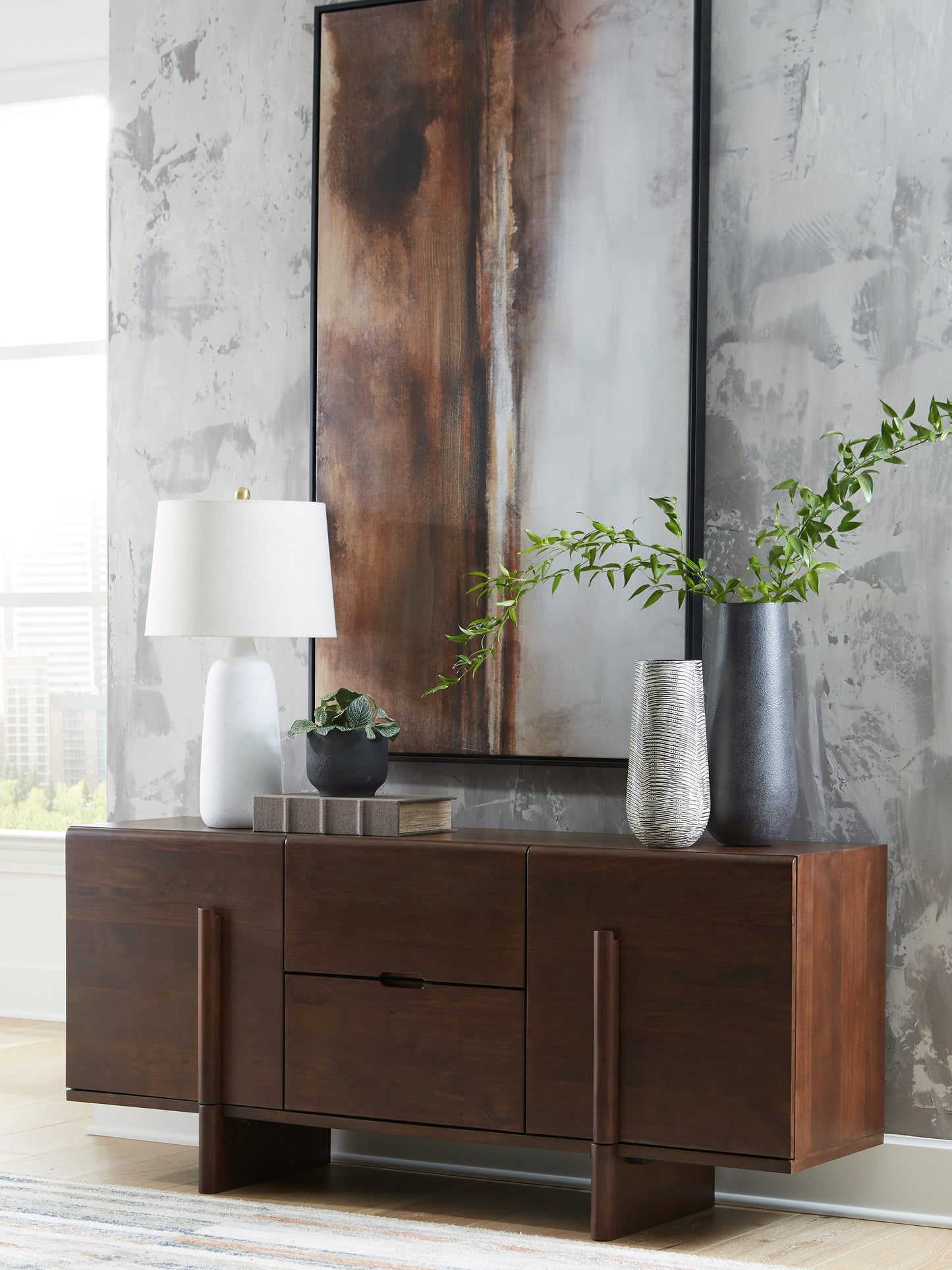 Pines Furniture Outlet - Ashley Furniture - Kydler Accent Cabinet - Accent Cabinet / Medium Brown - A4000678