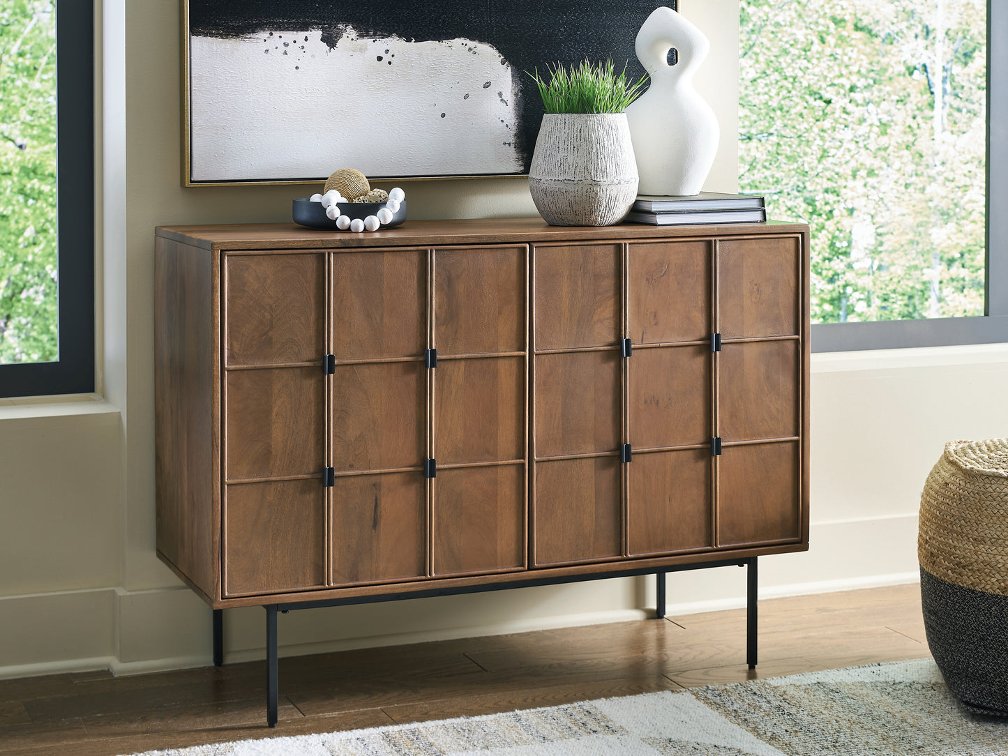 Pines Furniture Outlet - Ashley Furniture - Juddins Accent Cabinet - Accent Cabinet / Brown - A4000692