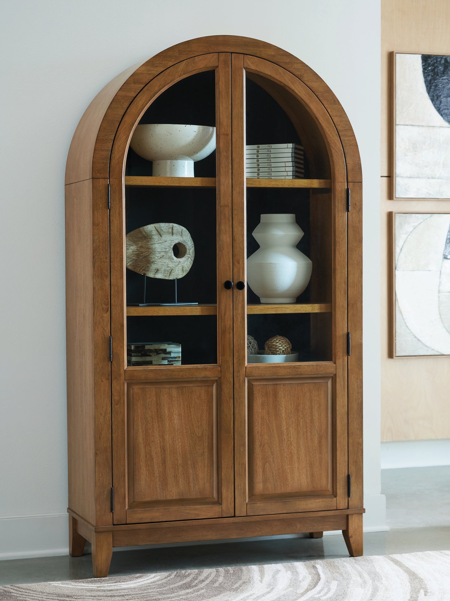 Pines Furniture Outlet - Ashley Furniture - Dagandale Accent Cabinet - Accent Cabinet / Natural/Black - A4000705