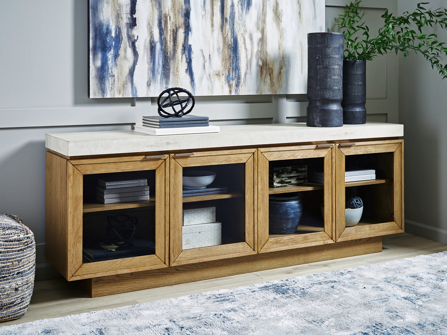 Pines Furniture Outlet - Ashley Furniture - Adanworth Accent Cabinet - Accent Cabinet - A4000731