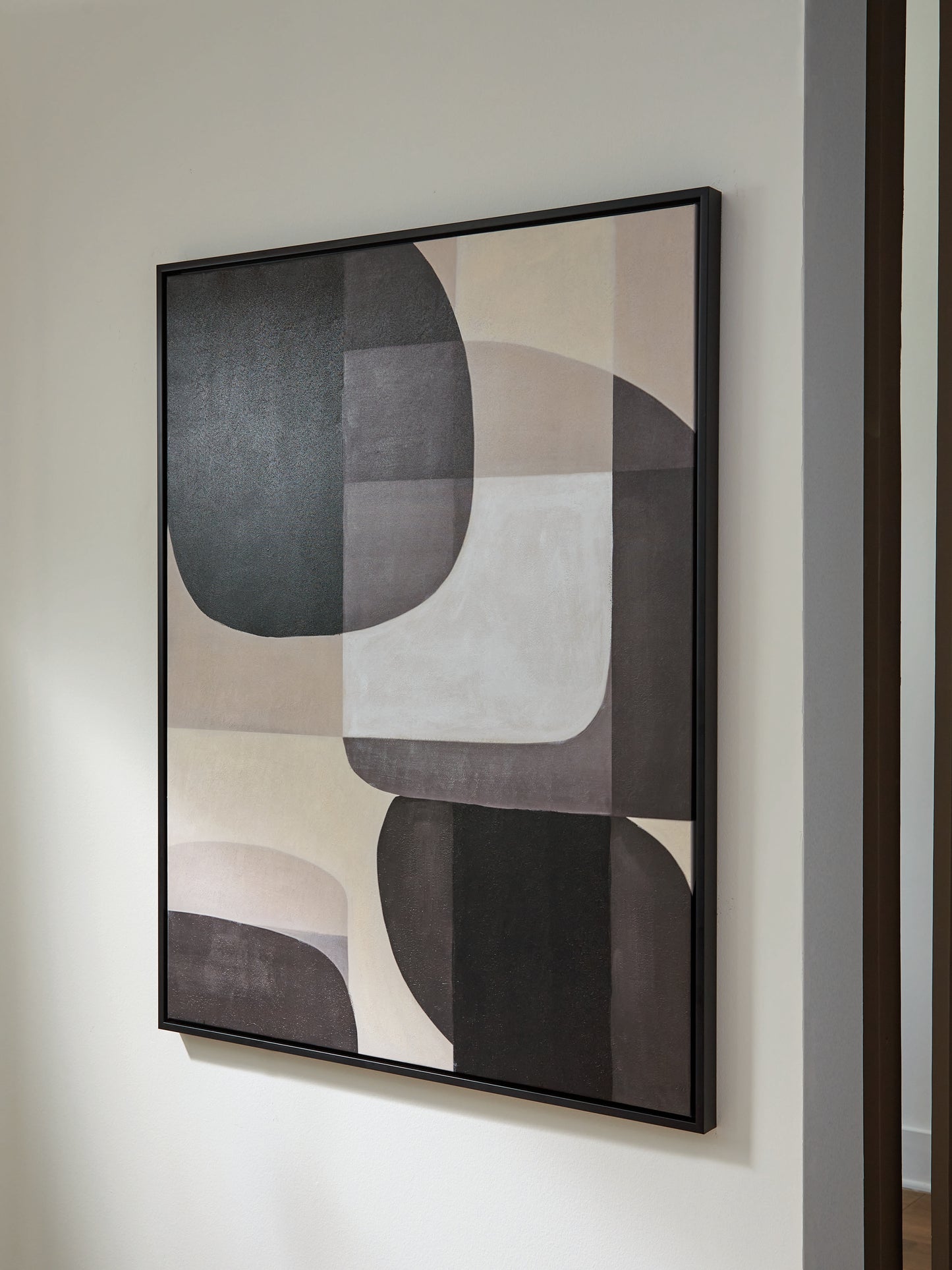 Pines Furniture Outlet - Ashley Furniture - Kesleigh Wall Decor - Wall Art / Black/White - A8000495