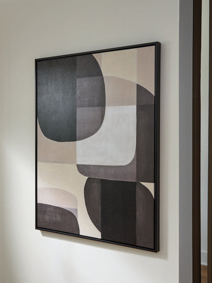 Pines Furniture Outlet - Ashley Furniture - Kesleigh Wall Decor - Wall Art / Black/White - A8000495