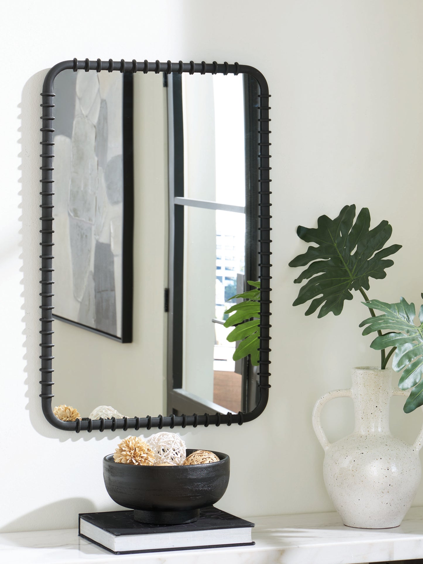 Pines Furniture Outlet - Ashley Furniture - Judlow Mirror - Accent Mirror / Black - A8010419