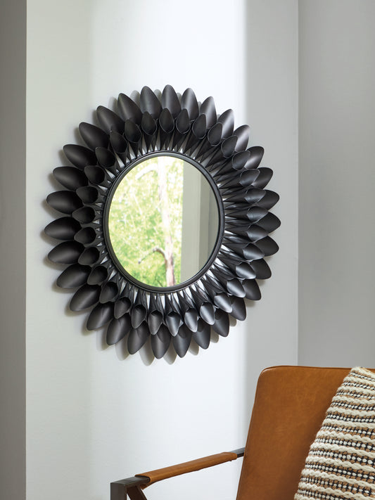 Pines Furniture Outlet - Ashley Furniture - Ryenmour Mirror - Accent Mirror / Oil Rubbed Bronze Finish - A8010421