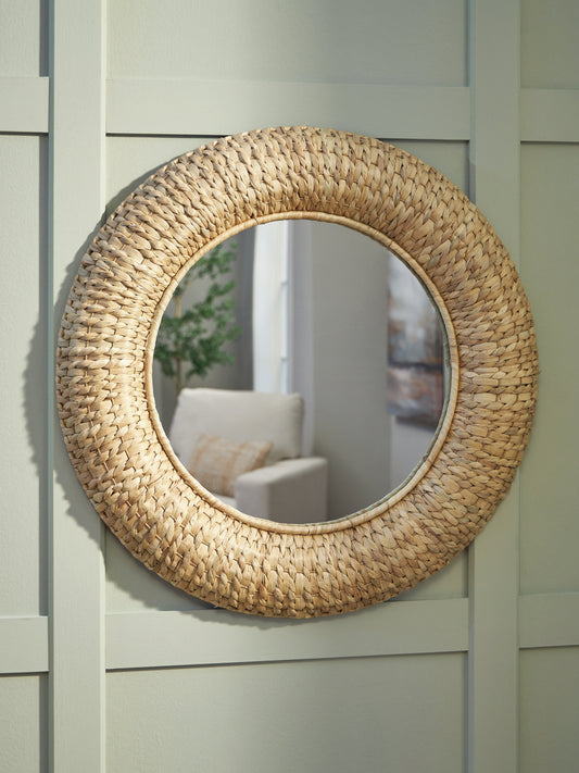 Pines Furniture Outlet - Ashley Furniture - Briggsburg Mirror - Accent Mirror / Natural - A8010437