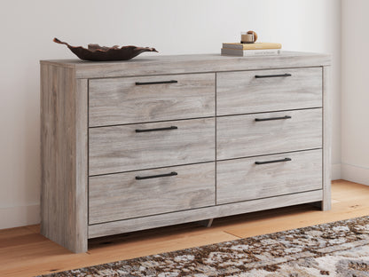Pines Furniture Outlet - Ashley Furniture - Broachmyn Bedroom - Six Drawer Dresser / Gray - PCB1120-31