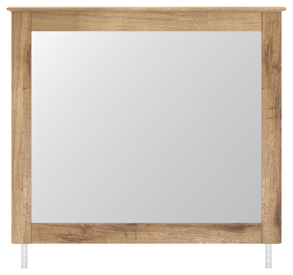 Pines Furniture Outlet - Ashley Furniture - Makidern Bedroom - Bedroom Mirror / Tan - PCB1170-36
