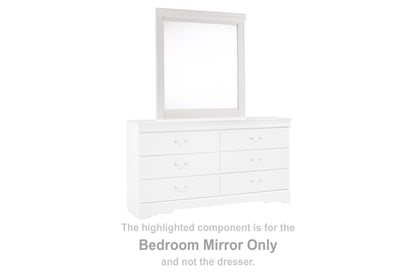 Pines Furniture Outlet - Ashley Furniture - Anarasia Bedroom - Bedroom Mirror / White - B129-36