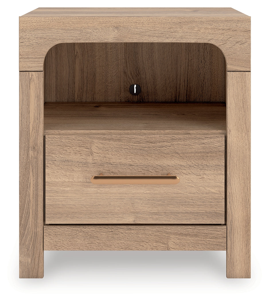 Pines Furniture Outlet - Ashley Furniture - Kinlanni Bedroom - One Drawer Night Stand - PCB1360-91