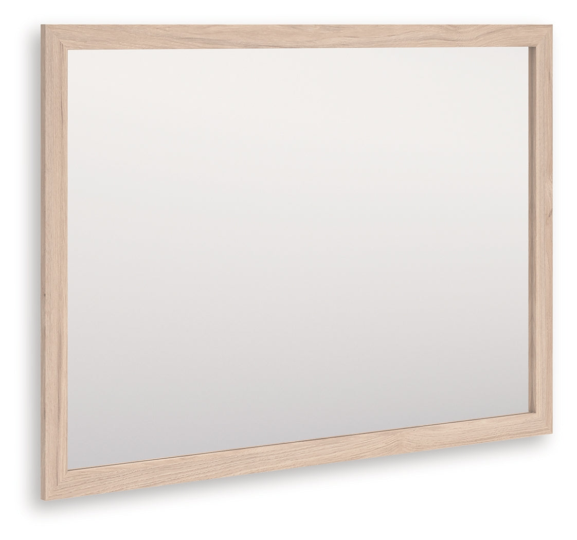 Pines Furniture Outlet - Ashley Furniture - Arloster Bedroom - Bedroom Mirror / Tan - PCB1566-36