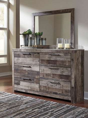 Pines Furniture Outlet - Ashley Furniture - Derekson Bedroom - Bedroom Mirror / Multi Gray - B200-36