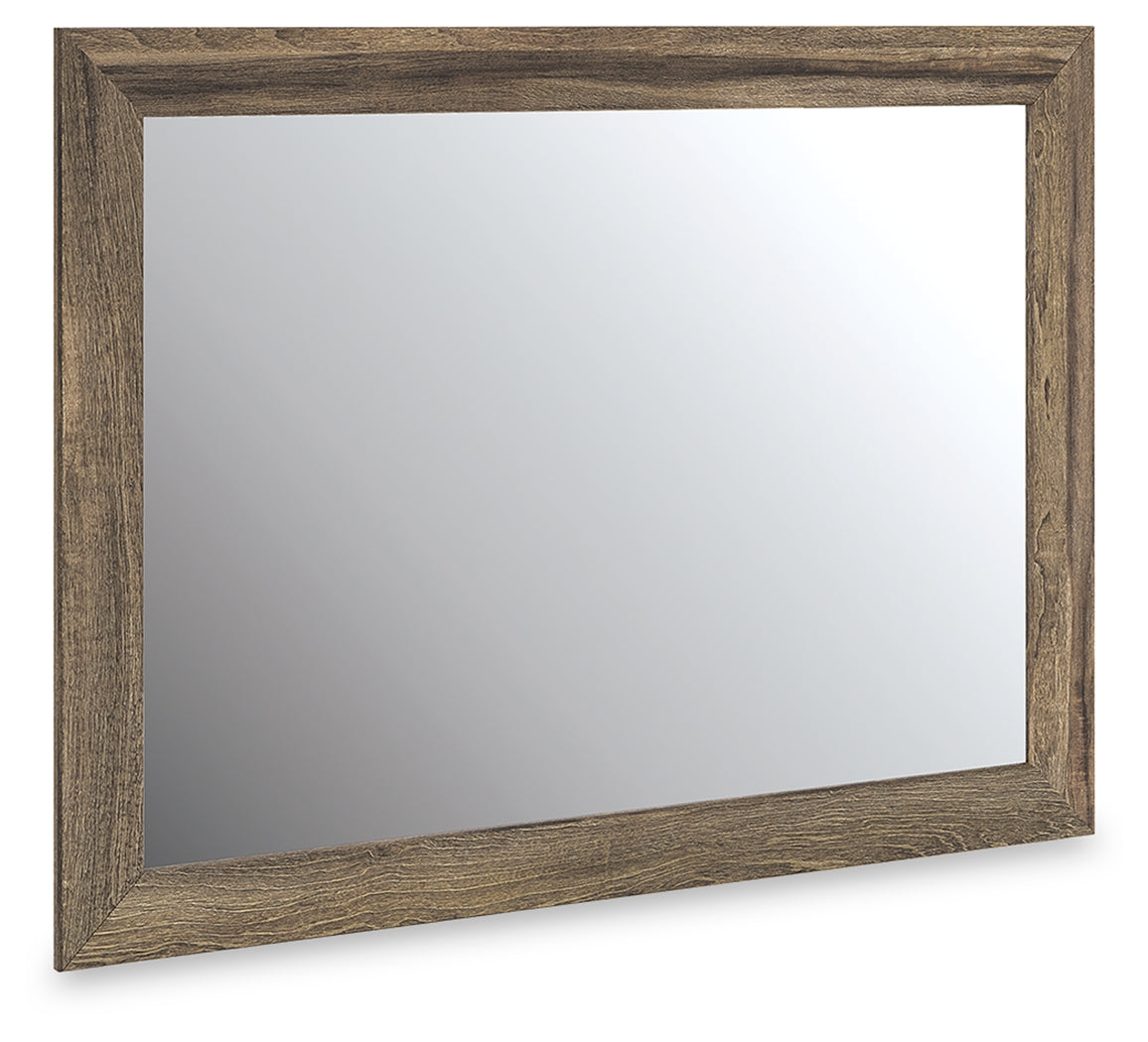 Pines Furniture Outlet - Ashley Furniture - Elbrim Bedroom - Bedroom Mirror / Brown - PCB2005-36