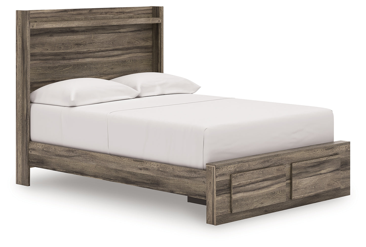 Pines Furniture Outlet - Ashley Furniture - Elbrim Bedroom - Full Panel Storage Bed / Brown - PCB2005B10