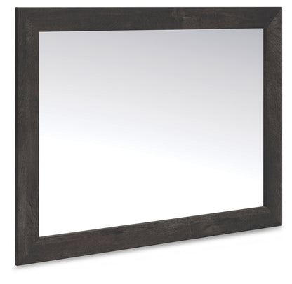 Pines Furniture Outlet - Ashley Furniture - Hollivern Bedroom - Bedroom Mirror / Dark Gray - PCB2108-36