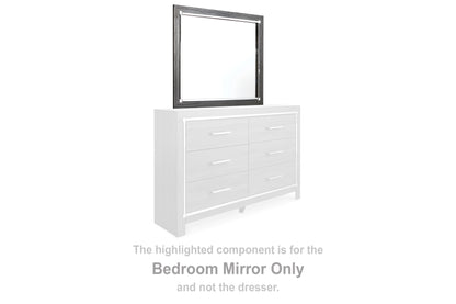 Pines Furniture Outlet - Ashley Furniture - Lodanna Bedroom - Bedroom Mirror / Gray - B214-36