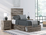Twin Panel Storage Bed