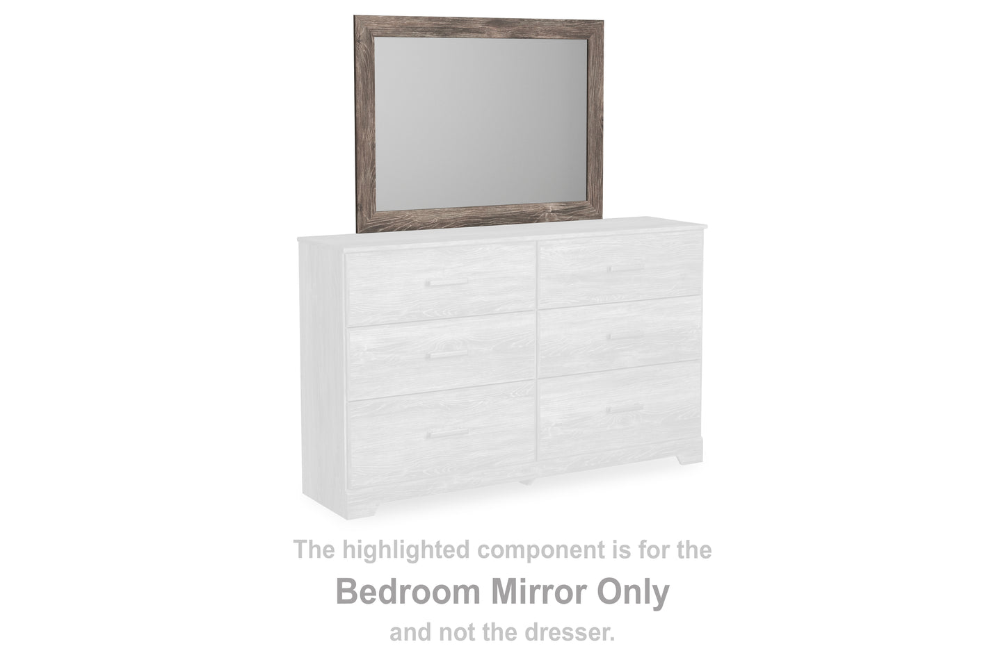 Pines Furniture Outlet - Ashley Furniture - Ralinksi Bedroom - Bedroom Mirror / Gray - B2587-36