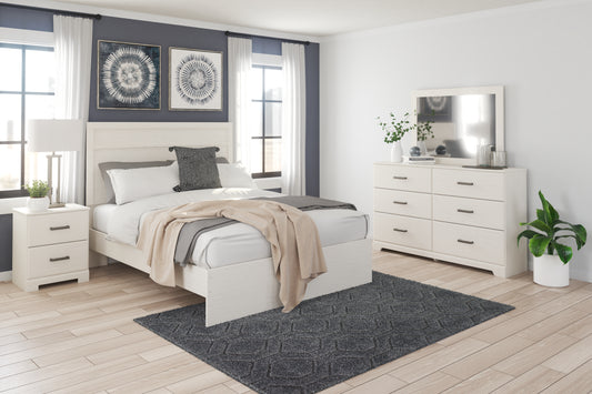 Pines Furniture Outlet - Ashley Furniture - Stelsie Bedroom - Twin Panel Bed / White - B2588B12
