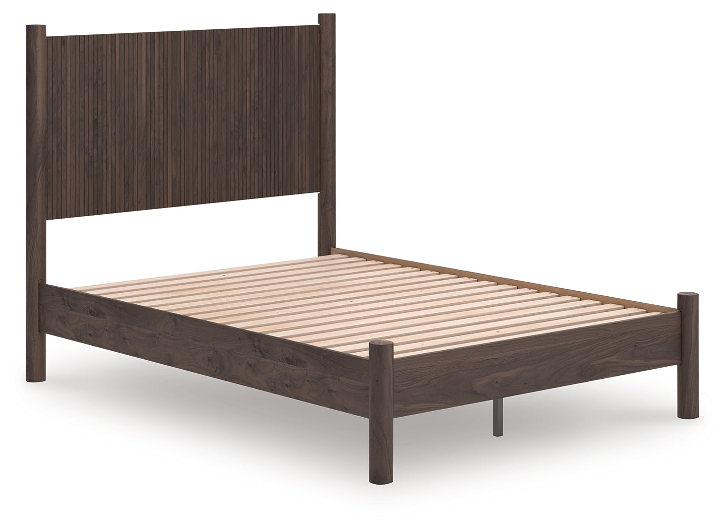 Pines Furniture Outlet - Ashley Furniture - Pamytta Bedroom - Full Panel Platform Bed / Brown - PCB2614B4