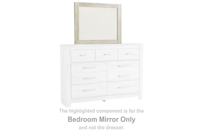 Pines Furniture Outlet - Ashley Furniture - Bellaby Bedroom - Bedroom Mirror / Whitewash - B331-36