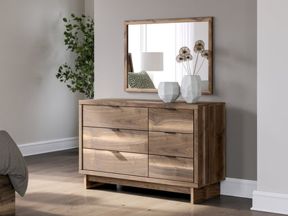 Pines Furniture Outlet - Ashley Furniture - Chirason Bedroom - Dresser and Mirror / Brown - PCB3367B20