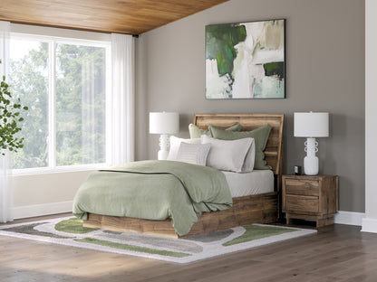 Pines Furniture Outlet - Ashley Furniture - Chirason Bedroom - Full Panel Bed / Brown - PCB3367B22