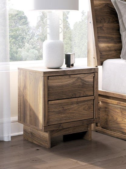 Pines Furniture Outlet - Ashley Furniture - Chirason Bedroom - Two Drawer Night Stand / Brown - PCB3367-92