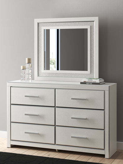 Pines Furniture Outlet - Ashley Furniture - Zuraleus Bedroom - Dresser and Mirror / White - PCB3381B1