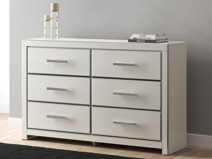 Pines Furniture Outlet - Ashley Furniture - Zuraleus Bedroom - Six Drawer Dresser / White - PCB3381-31