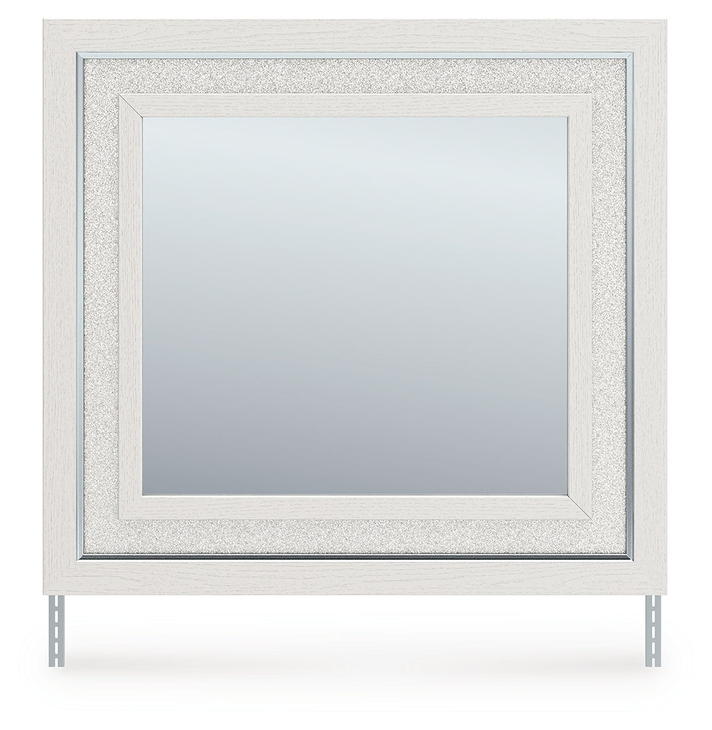 Pines Furniture Outlet - Ashley Furniture - Zuraleus Bedroom - Bedroom Mirror / White - PCB3381-36