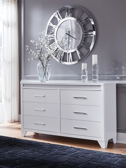 Pines Furniture Outlet - Ashley Furniture - Jarlee Bedroom - Dresser / White - PCB392-31